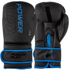 Рукавички боксерські PowerPlay 3024 Ultra Mat розмір 16 унцій, чорно-сині