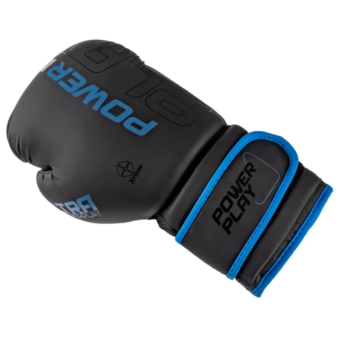 Рукавички боксерські PowerPlay 3024 Ultra Mat розмір 16 унцій, чорно-сині