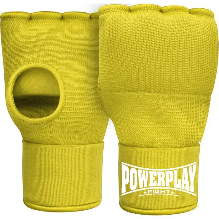 Перчатки-бинты с гелевыми подушечками PowerPlay 3096 размер M, оливковые