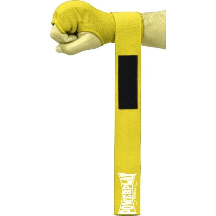 Перчатки-бинты с гелевыми подушечками PowerPlay 3096 размер M, оливковые