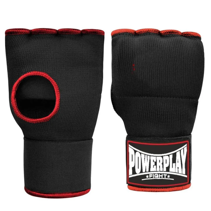 Перчатки-бинты с гелевыми подушечками PowerPlay 3096 размер S, черные