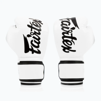 Рукавички боксерські з бинтами Fairtex BGV14 12 унцій, білі