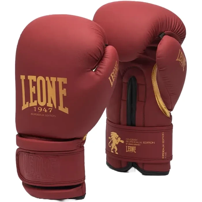 Рукавички боксерські з капою Leone GN059X BORDEAUX ED 10 унцій, червоні