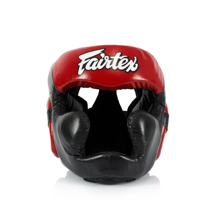 Шлем боксерский закрытый Fairtex HG13 размер XL, черно-красный