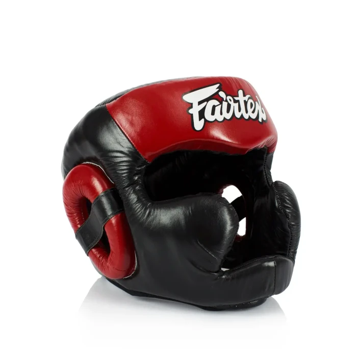 Шлем боксерский закрытый Fairtex HG13 размер XL, черно-красный