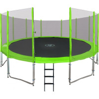 Батут SkyRamiz с наружной сеткой 16 футов 487 см зеленый