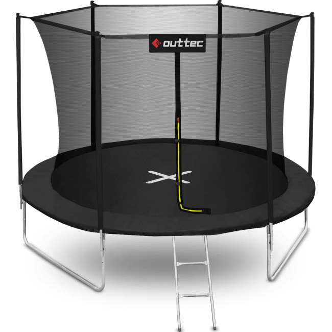 Батут OUTTEC Inside Net з внутрішньою сіткою 12 футів 374 см чорний