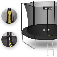 Батут OUTTEC Inside Net з внутрішньою сіткою 12 футів 374 см чорний
