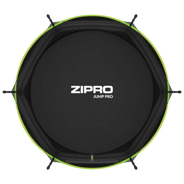 Батут Zipro Jump Pro з внутрішньою сіткою 8 футів 252 см чорно-зелений