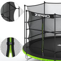 Батут Zipro Jump Pro з внутрішньою сіткою 8 футів 252 см чорно-зелений