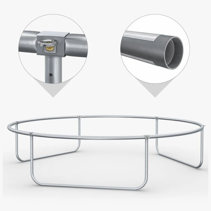 Батут Zipro Jump Pro з внутрішньою сіткою 8 футів 252 см чорно-зелений