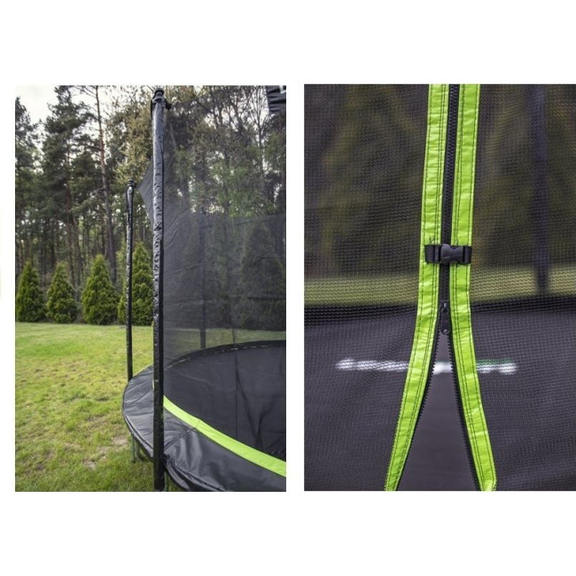 Батут Lean Sport Pro с внутренней сеткой 8 футов 244 см черный