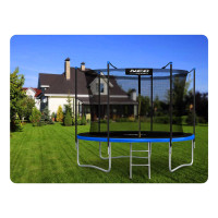 Батут Neo-Sport з внутрішньою сіткою 10 футів 312 см чорно-синій