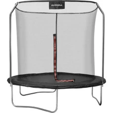 Батут Hudora First с внутренней сеткой 6 футов 250 см черный