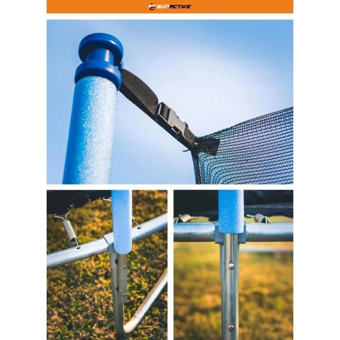 Батут SunActive TR 8FT-2 з внутрішньою сіткою 8 футів 252 см блакитний