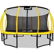 Батут Jumpi Maxy Comfort Plus с внутренней сеткой 14,5 фута 435 см желтый