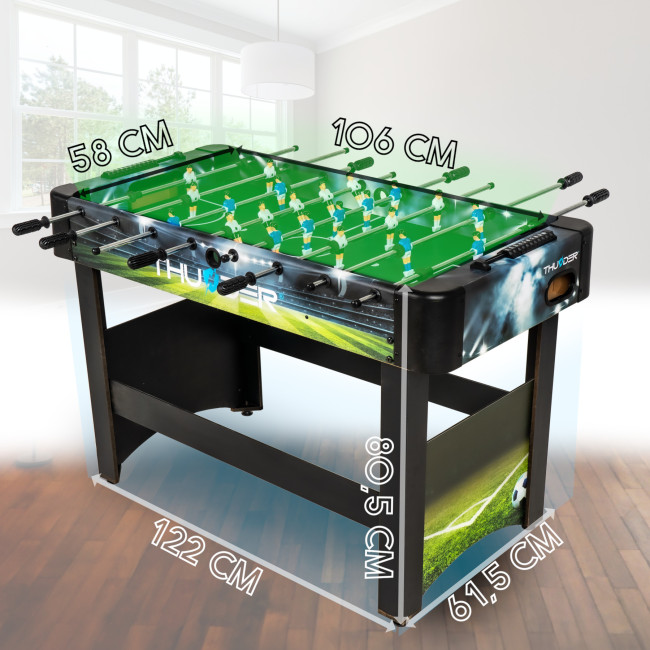 Настольный футбол THUNDER 4FT LIGHT, 122 х 61,5 х 80,5 см