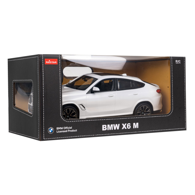 BMW X6 M белый RASTAR модель 1:14 Авто на дистанционном управлении + пульт 2,4 ГГц
