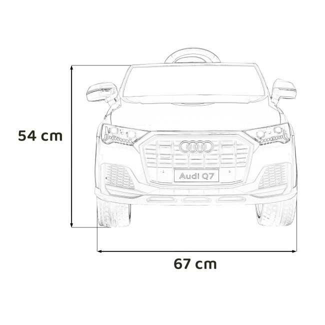 Детская аккумуляторная машинка Audi Q7 NEW LIFT Красная