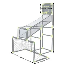 Дитячий ігровий набір 3 в 1 inSPORTline SCS510, 130 x 100 см, чорно-зелений