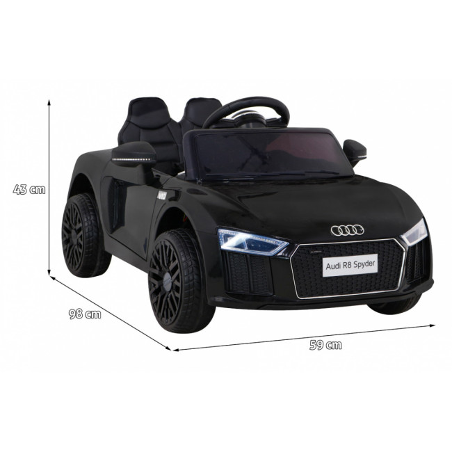 Детская аккумуляторная машинка Audi R8 Черная