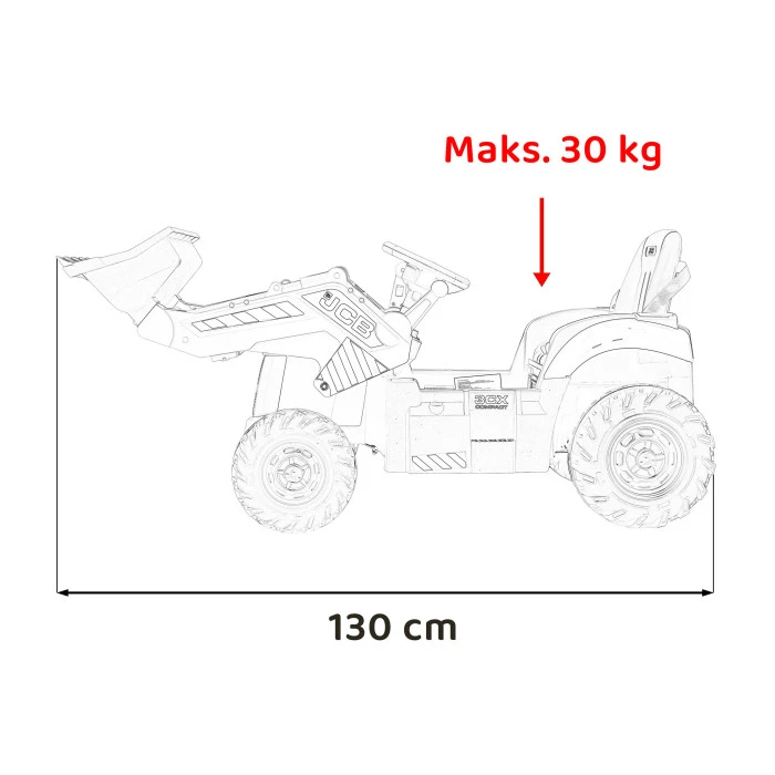 Дитячий акумуляторний трактор JCB Excavator Жовтий