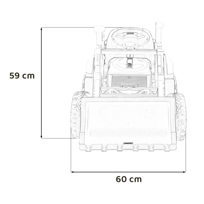 Дитячий акумуляторний трактор JCB Excavator Жовтий