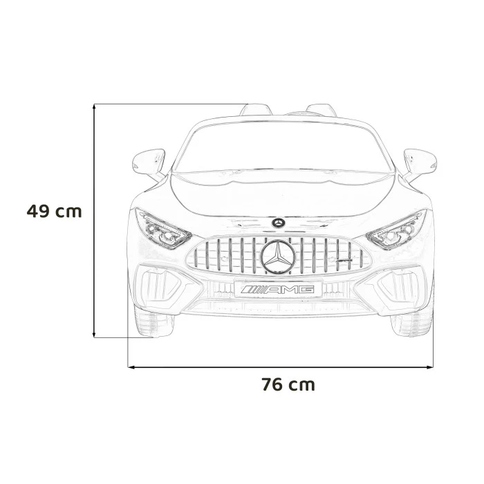 Дитяча акумуляторна машинка Mercedes Benz AMG SL63 Чорна