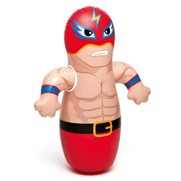 Надувная игрушка-неваляшка "Рестлер" Intex 44672-wrestler, 91 х 72 см - разноцветная