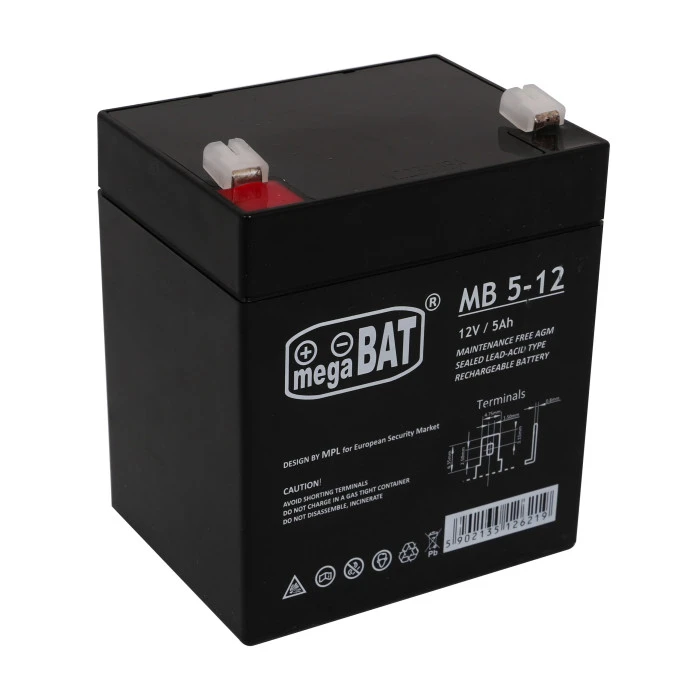 Автомобільний акумулятор 12V/5AH