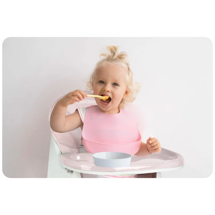 Стульчик для кормления со столиком Ricokids Milo розовый