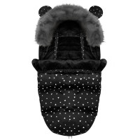 Конверт Elmi Ricokids для коляски та санок, чорний в трикутники