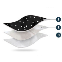 Конверт Elmi Ricokids для коляски та санок, чорний в трикутники