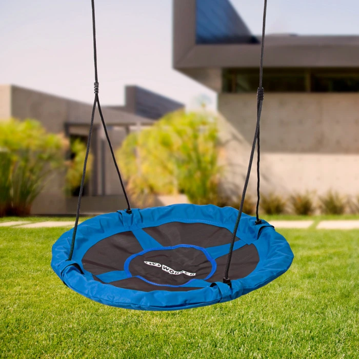 Гойдалка-гніздо WORKER Lumpino, 100 см - синьо-чорна