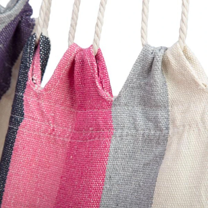 Гамак-крісло підвісне одномісне NILS CAMP NC3107, 103 х 99 см - рожево-сіре