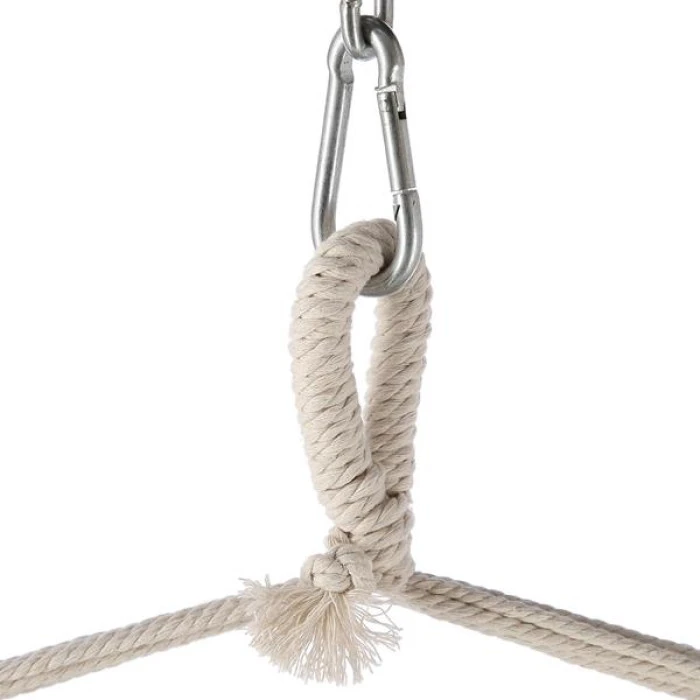 Гамак-крісло підвісне одномісне NILS CAMP NC3107, 103 х 99 см - рожево-сіре