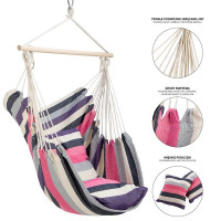 Гамак-крісло підвісне одномісне NILS CAMP NC3107, 103 х 99 см - рожево-сіре