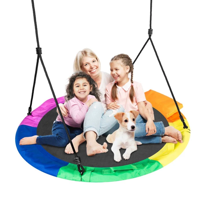 Гойдалка Гніздо лелеки Neo-Sport Swingo XXL 95 см - різнокольорова