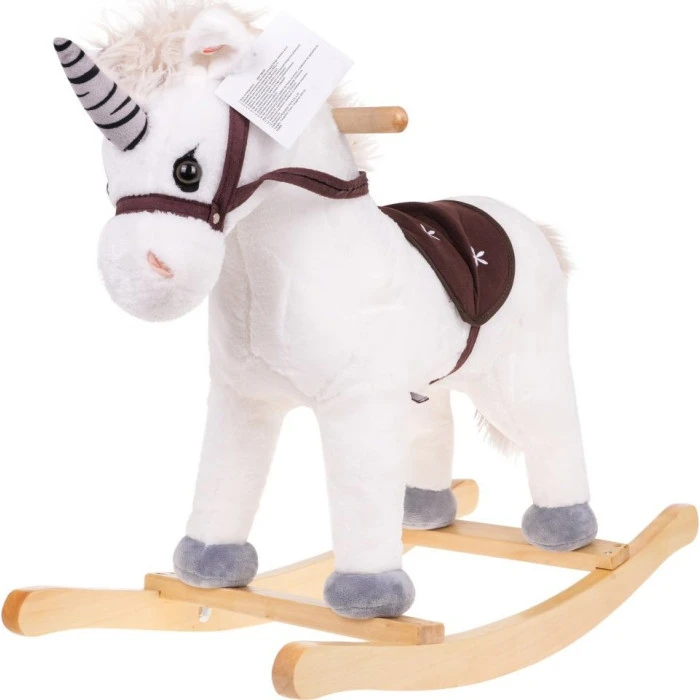 Лошадка качалка Ramiz TM155 Единорог, белая