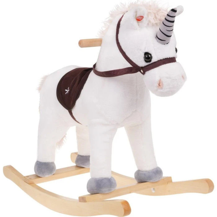 Лошадка качалка Ramiz TM155 Единорог, белая