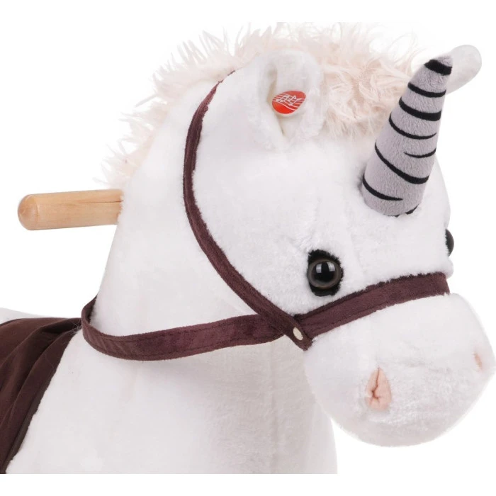 Лошадка качалка Ramiz TM155 Единорог, белая