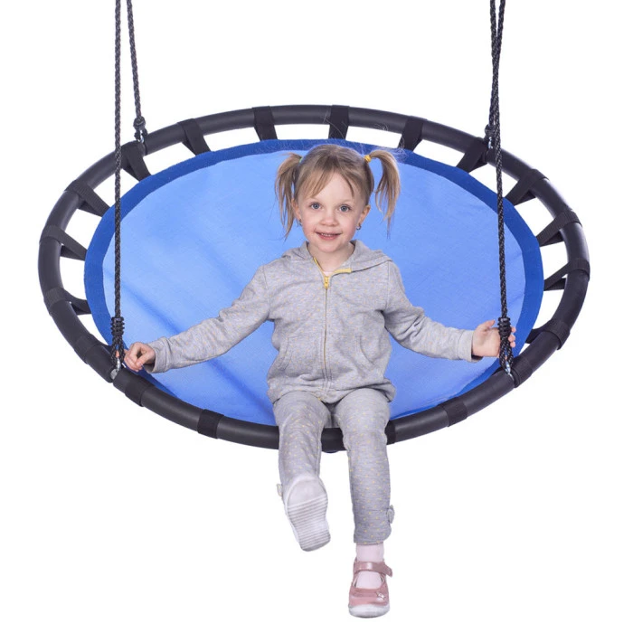 Качели-гнездо круглые NB5035 NILS CAMP, 110 см - синяя
