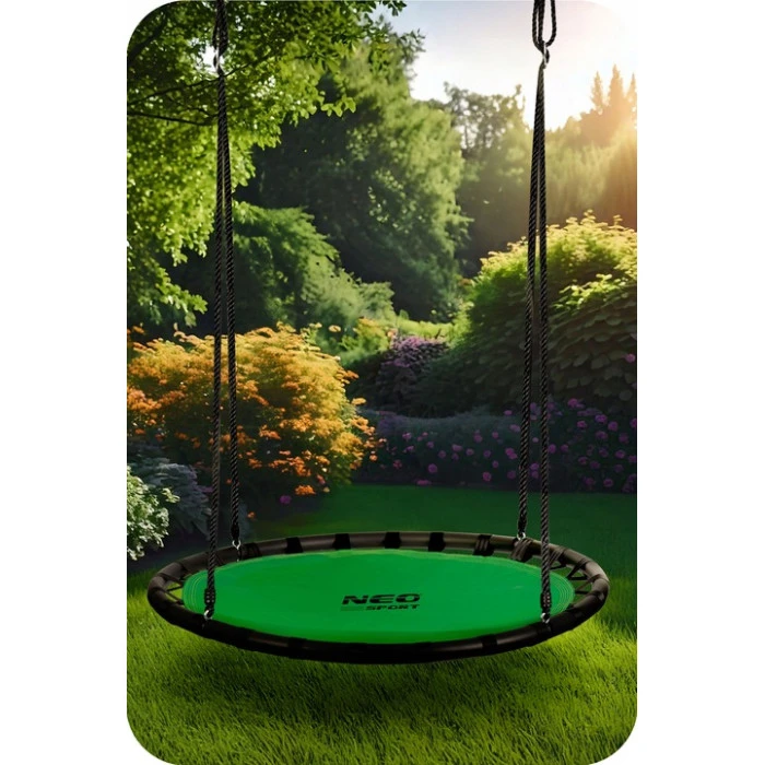 Гойдалка Neo-Sport Swingo Гніздо лелеки 120 см, зелена