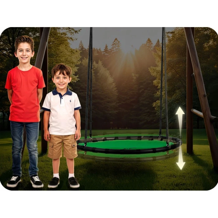 Гойдалка Neo-Sport Swingo Гніздо лелеки 120 см, зелена