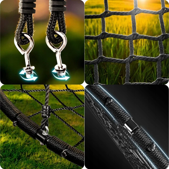 Гойдалка Neo-Sport NS-104 Гніздо лелеки 120 см, чорна