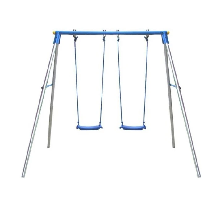 Качели двухместные MASTER A2, 212 x 166 x 200 см - сине-серая