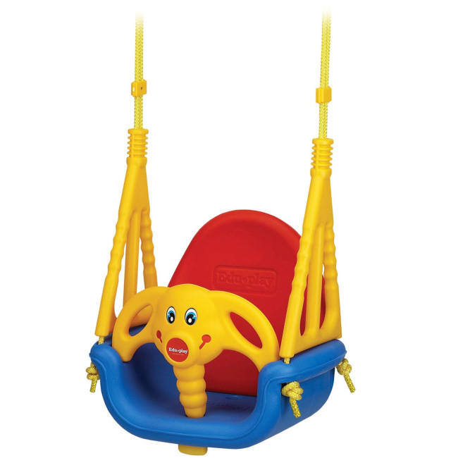 Гойдалка Eduplay 3-в-1 Jumbo "Слоник" 130 х 162 см - різнокольорова