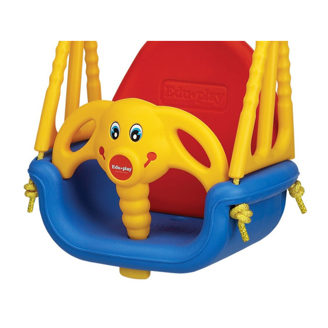 Гойдалка Eduplay 3-в-1 Jumbo "Слоник" 130 х 162 см - різнокольорова