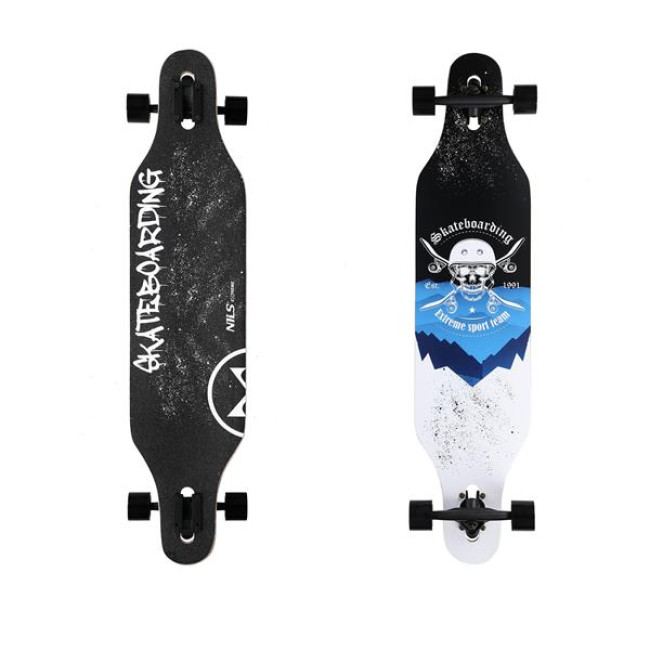 Лонгборд NILS EXTREME SKULL WOOD SKATE