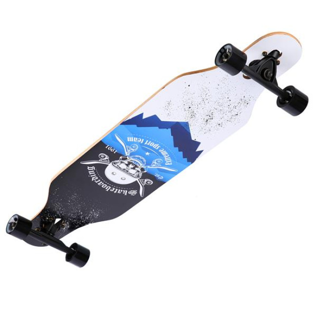 Лонгборд NILS EXTREME SKULL WOOD SKATE